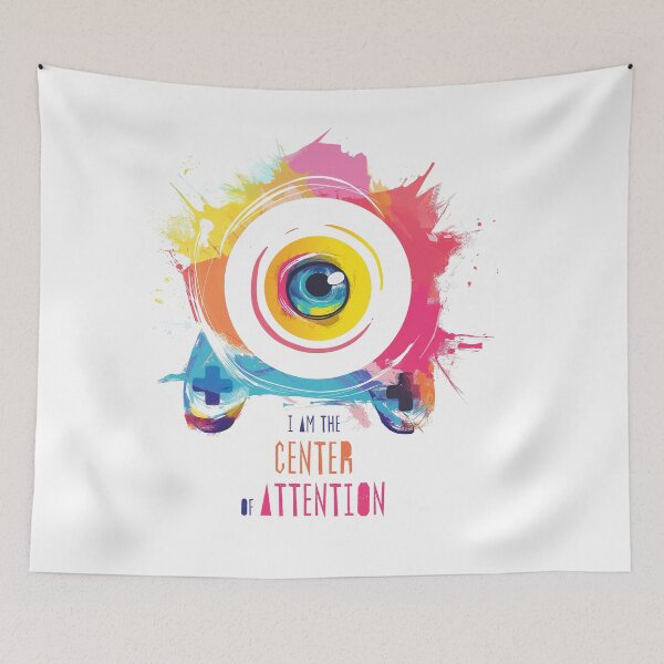 Item preview, I am the center of attention - Gamedev eye designed and sold by LeonieDieLoewin.
