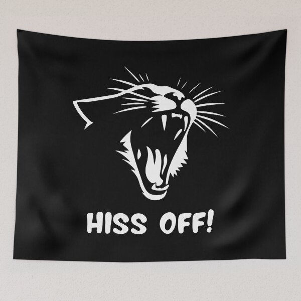 Item preview, Hiss off! Cat designed and sold by Batshirt.