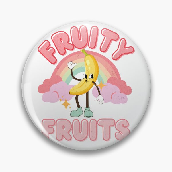 Artikelvorschau, Bananenfrucht-Cartoon-Stil-Druck „Fruity Fruts“ entworfen und verkauft von Thehatinthecat.