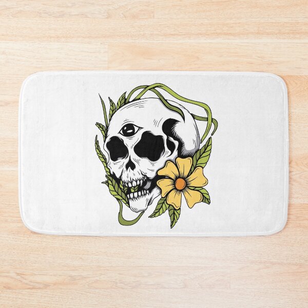Item preview, Retro Eyeball Skull with Vines and Flower designed and sold by DelightfulDazy.