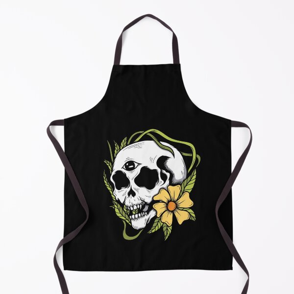 Item preview, Retro Eyeball Skull with Vines and Flower designed and sold by DelightfulDazy.
