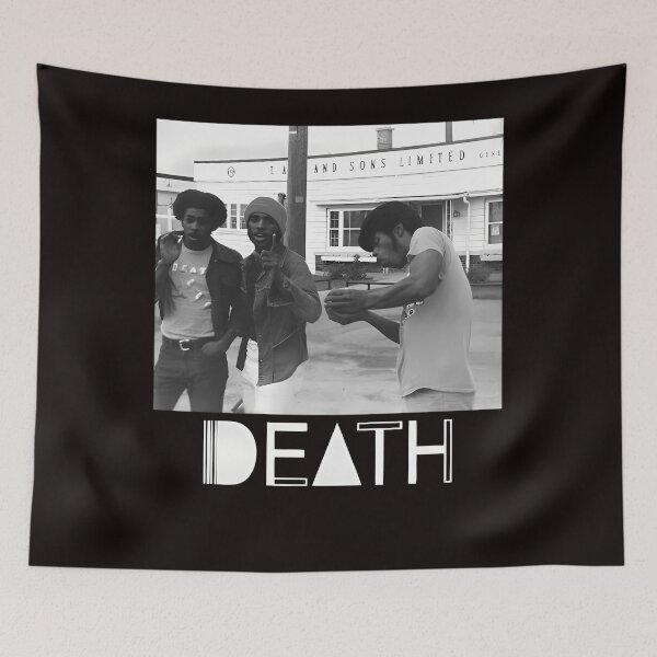 Item preview, Death - Proto-Punk Band From Detroit Artwork (White Logo) designed and sold by HerlindaHLopez.