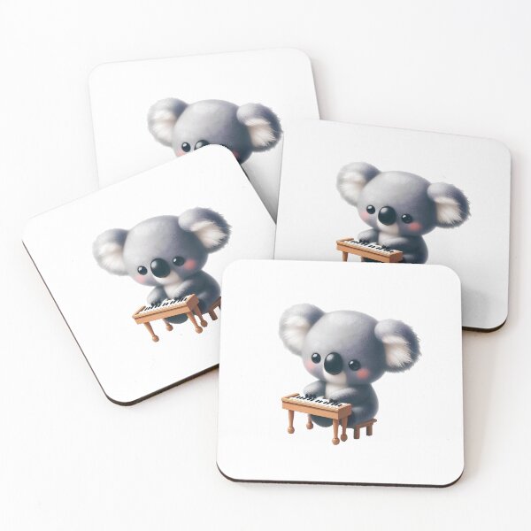 Item preview, Koala playing Piano - Gift for Koala Lover designed and sold by VintageCreator.