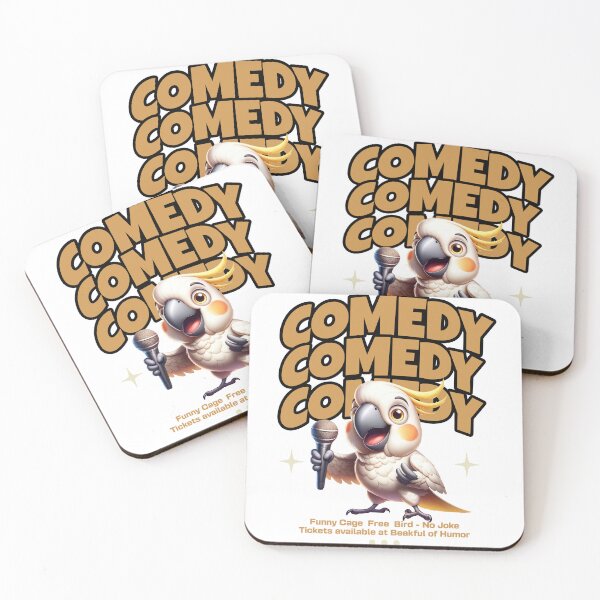 Item preview, Funny Cockatoo Stand Up Comedian Meme designed and sold by Diane Gotti.