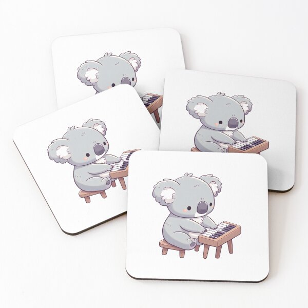 Item preview, Koala playing Piano - Gift for Koala Lover, I love Koalas designed and sold by VintageCreator.
