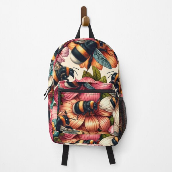 Item preview, Bee Botanical Pattern Print Illustration  designed and sold by CritterManiaUK.