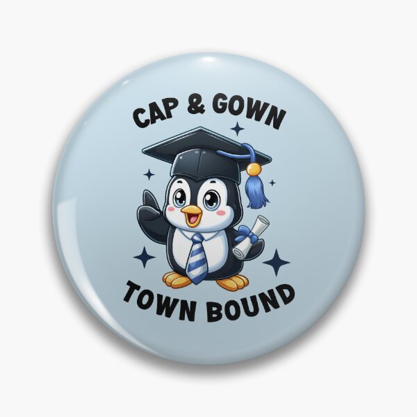 Item preview, Penguin Grad: Cap & Gown, Town Bound! - College Graduation designed and sold by kcaandwu.