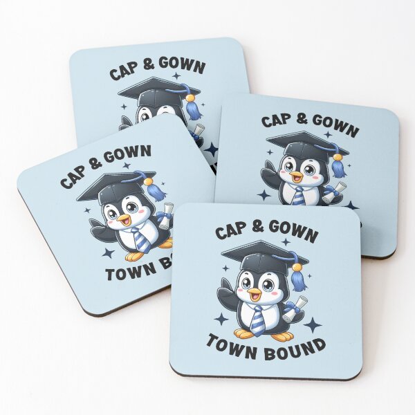 Item preview, Penguin Grad: Cap & Gown, Town Bound! - College Graduation designed and sold by kcaandwu.