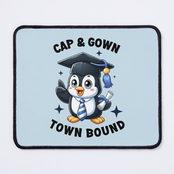 Item preview, Penguin Grad: Cap & Gown, Town Bound! - College Graduation designed and sold by kcaandwu.
