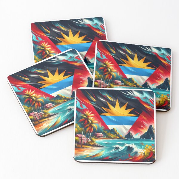 Item preview, Acrylic Antigua and Barbuda Flag Design designed and sold by ssmg80.