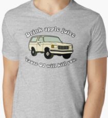 Drink-apple-Juice-Cause-OJ-will-kill-you Men's V-Neck T-Shirt