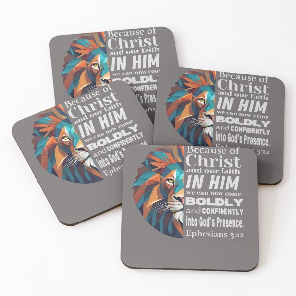 Item preview, Confident and Bold Lion Ephesians 3:12 designed and sold by LionGear.