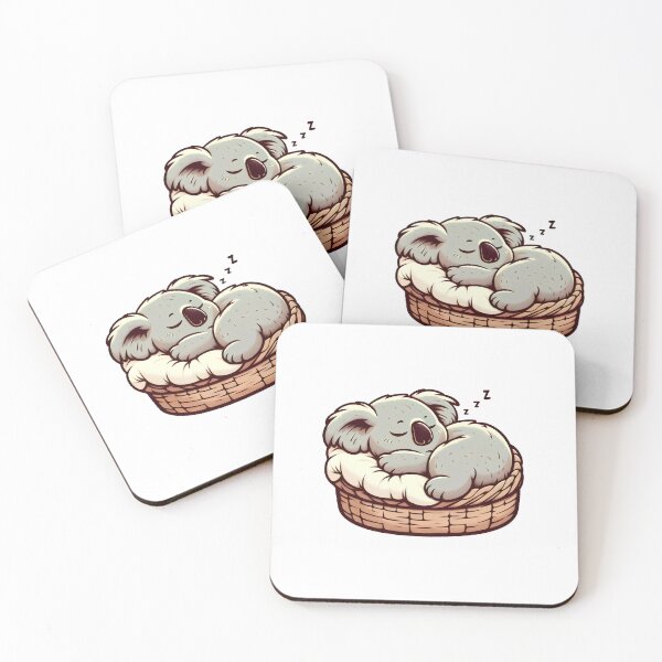 Item preview, Cute Koala Cuddling  - Gift for Koala Lover, Koala Sleeping designed and sold by VintageCreator.