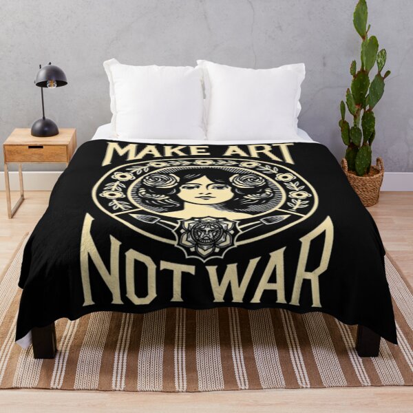 Item preview, Make Art Not War peace Slogan designed and sold by MASSIMOMAZZA.