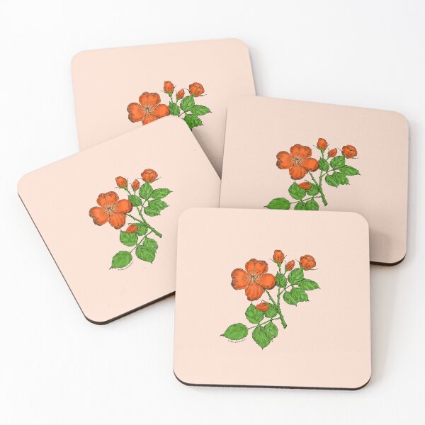 Item preview, Orange Quartered Rose Bloom Semi-Double 8-15 Petals In 2 Rows designed and sold by Rachael Taylor.