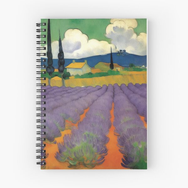 Item preview, Provence Lavender Field Painting Paul Gaugin Inspired designed and sold by retrographics.