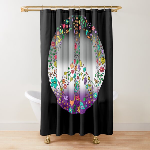 Item preview, Hippie Vibes Asexual Pride Flag Peace Sign, Subtle Asexual Pride Design designed and sold by Travelslightly.