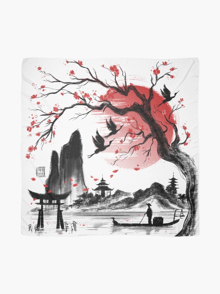 Alternate view of Japan dream Scarf