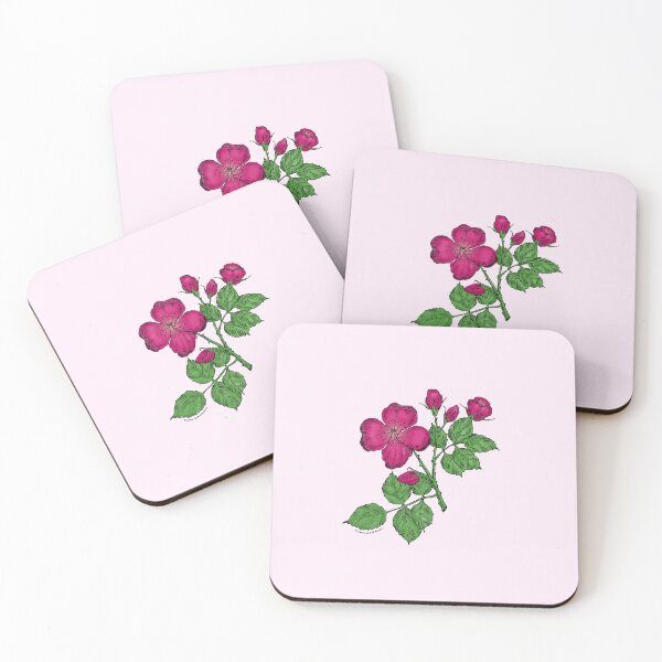 Item preview, Deep Pink Quartered Rose Bloom Semi-Double 8-15 Petals In 2 Rows designed and sold by Rachael Taylor.