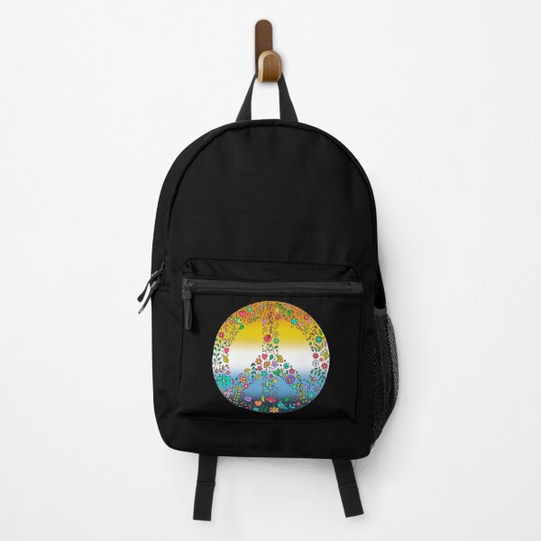 Item preview, Hippie Vibes AroAce Pride Flag Peace Sign, Subtle AroAce Pride Design designed and sold by Travelslightly.