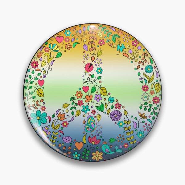 Item preview, Hippie Vibes AroAce Agender Pride Flag Peace Sign, Subtle AroAce Agender Pride Design designed and sold by Travelslightly.