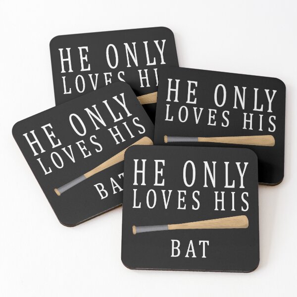 Item preview, He Only Loves His Bat, Funny Baseball  designed and sold by Picasmus Tees.