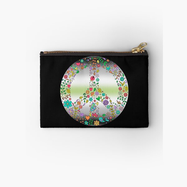 Item preview, Hippie Vibes Agender Pride Flag Peace Sign, Subtle Agender Pride Design designed and sold by Travelslightly.