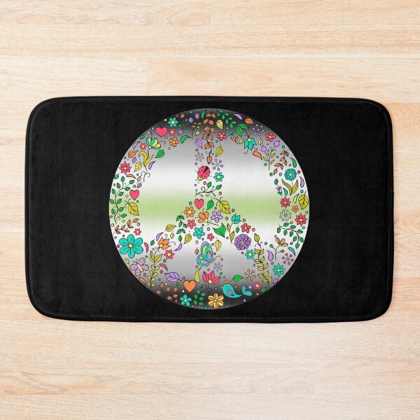 Item preview, Hippie Vibes Agender Pride Flag Peace Sign, Subtle Agender Pride Design designed and sold by Travelslightly.