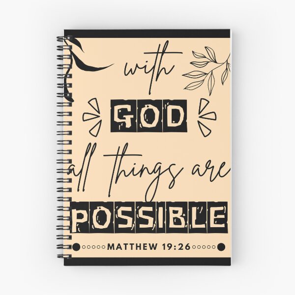 Item preview, With God all Things are possible designed and sold by MoriaStore.