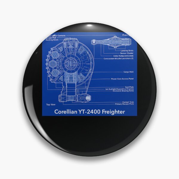 Item preview, Corellian Freighter Blueprint  designed and sold by angelicagu.