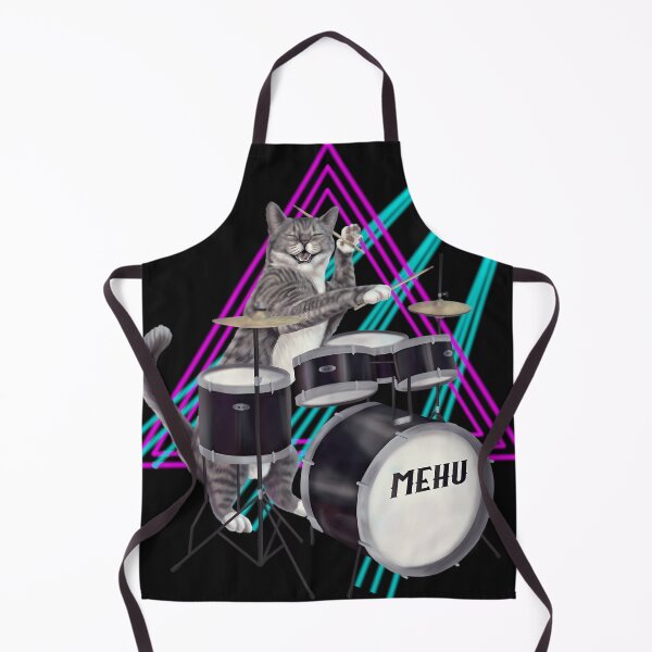 Item preview, Cat Drummer Rock Band Kitty Playing The Drums designed and sold by ChristopherSu9.