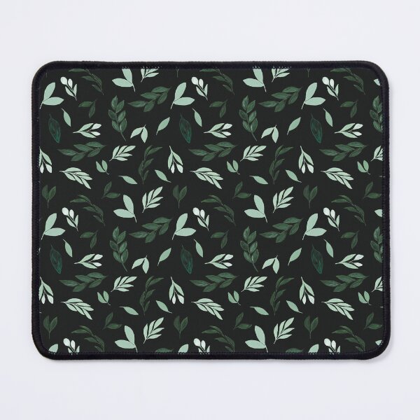 Item preview, Black Foliage Plants Leaves Lover Spring Background Design Pattern March Saint St Patrick's Day designed and sold by Sarcastic Narwhal.