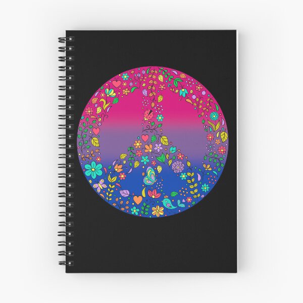 Item preview, Hippie Vibes Bisexual Pride Flag Peace Sign, Subtle Bi Pride Design designed and sold by Travelslightly.
