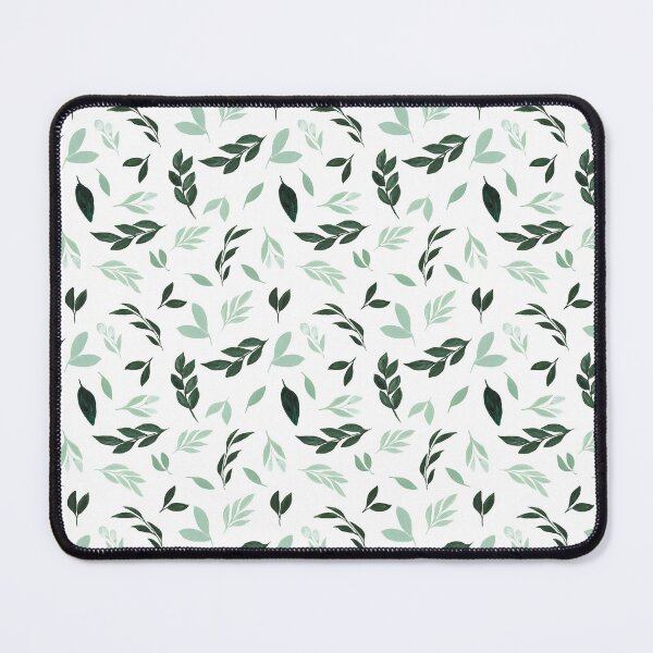 Item preview, White Foliage Plants Leaves Lover Spring Background Design Pattern March Saint St Patrick's Day designed and sold by Sarcastic Narwhal.