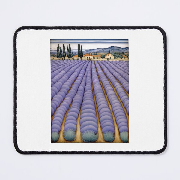 Item preview, Provence Lavender Field Painting Diego Rivera Inspired designed and sold by retrographics.