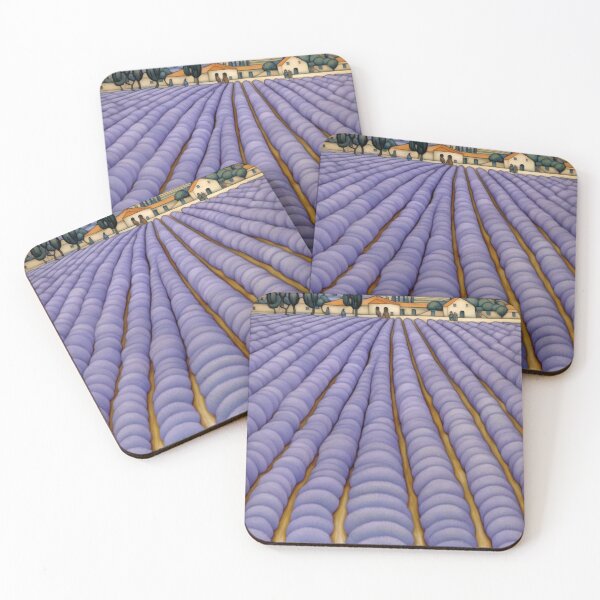 Item preview, Provence Lavender Field Painting Diego Rivera Inspired designed and sold by retrographics.
