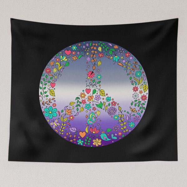 Item preview, Hippie Vibes Butch Pride Flag Peace Sign, Subtle Lesbian Butch Pride Design designed and sold by Travelslightly.