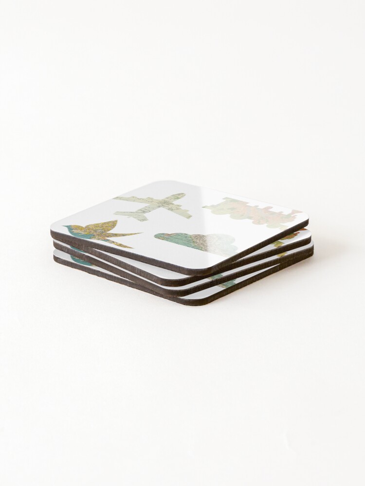 Thumbnail 4 of 5, Coasters (Set of 4), Map Sticker Pack designed and sold by InfiniteSticker.