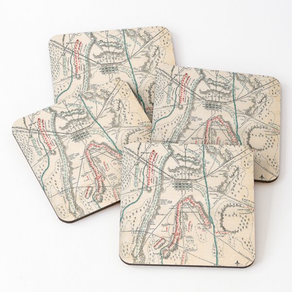 Item preview, American Civil War - Map Of The Battle Of Gettysburg - Vintage Map Print designed and sold by TheHappyK.