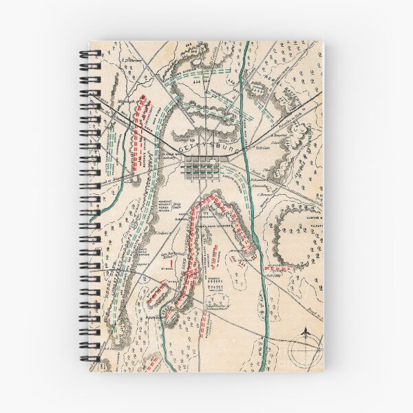 Item preview, American Civil War - Map Of The Battle Of Gettysburg - Vintage Map Print designed and sold by TheHappyK.