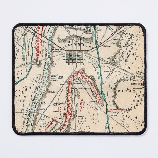 Item preview, American Civil War - Map Of The Battle Of Gettysburg - Vintage Map Print designed and sold by TheHappyK.