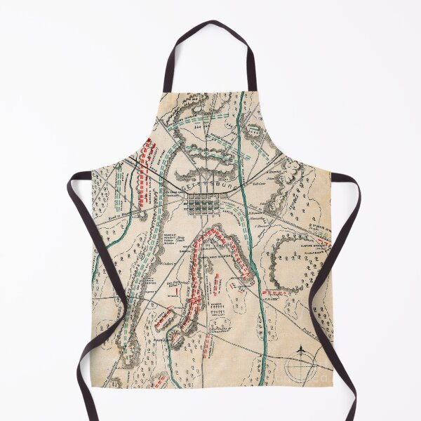 Item preview, American Civil War - Map Of The Battle Of Gettysburg - Vintage Map Print designed and sold by TheHappyK.