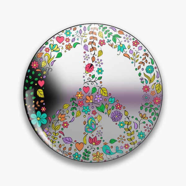 Item preview, Hippie Vibes Demisexual Pride Flag Peace Sign, Subtle Demi Pride Design designed and sold by Travelslightly.