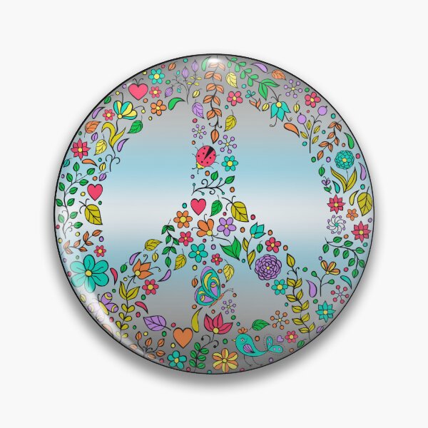 Item preview, Hippie Vibes Demiboy Pride Flag Peace Sign, Subtle Demiboy Pride Design designed and sold by Travelslightly.