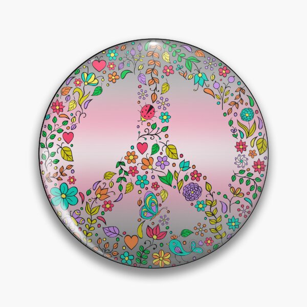 Item preview, Hippie Vibes Demigirl Pride Flag Peace Sign, Subtle Demigirl Pride Design designed and sold by Travelslightly.