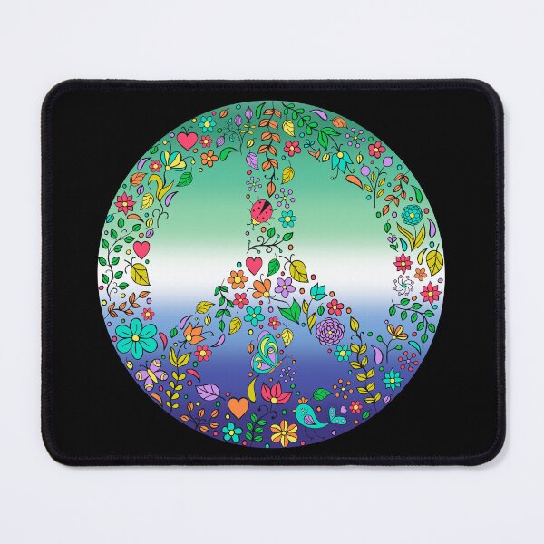 Item preview, Hippie Vibes Gay MLM Pride Flag Peace Sign, Subtle MLM Pride Design designed and sold by Travelslightly.