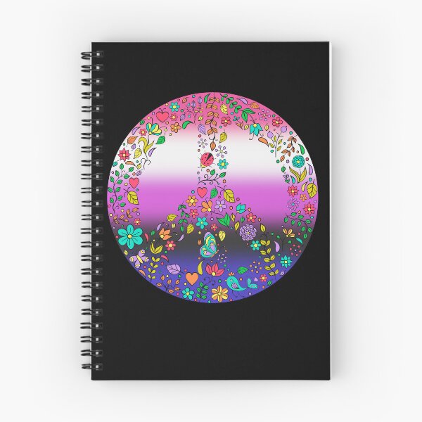 Item preview, Hippie Vibes Genderfluid Pride Flag Peace Sign, Subtle Genderfluid Pride Design designed and sold by Travelslightly.