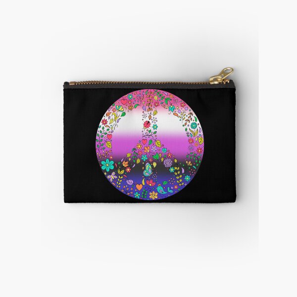 Item preview, Hippie Vibes Genderfluid Pride Flag Peace Sign, Subtle Genderfluid Pride Design designed and sold by Travelslightly.