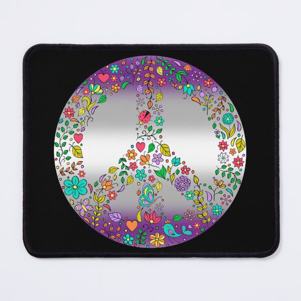 Item preview, Hippie Vibes Graysexual Pride Flag Peace Sign, Subtle Greysexual Pride Design designed and sold by Travelslightly.
