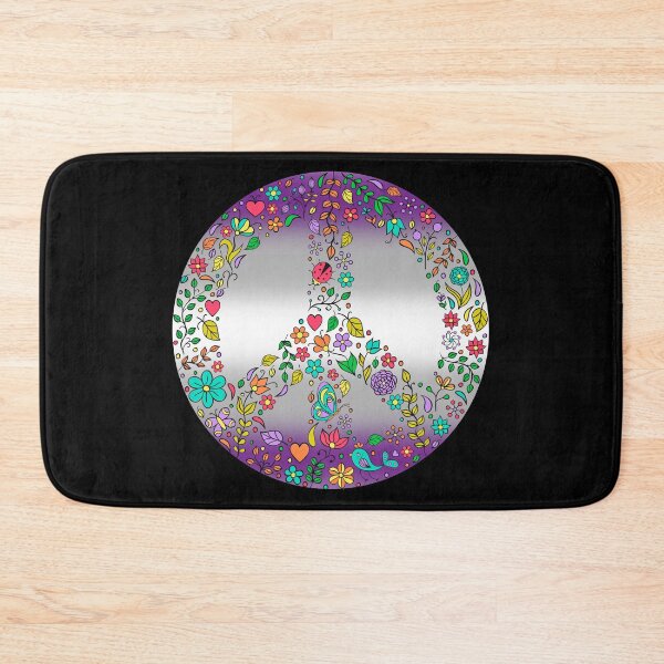 Item preview, Hippie Vibes Graysexual Pride Flag Peace Sign, Subtle Greysexual Pride Design designed and sold by Travelslightly.